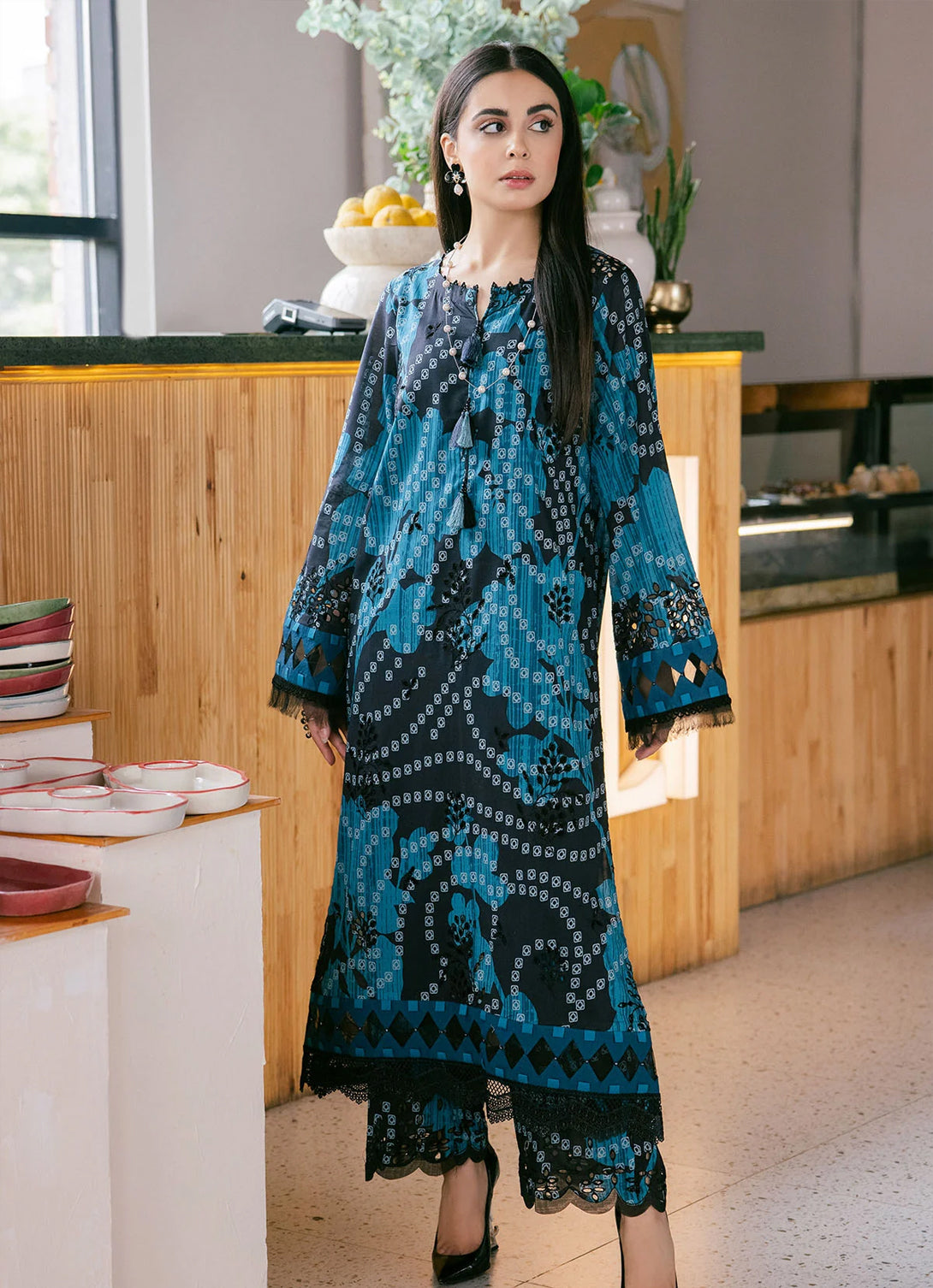 Nureh Ballerina Chikankari Lawn'25 - 2 pc - NU2-150S