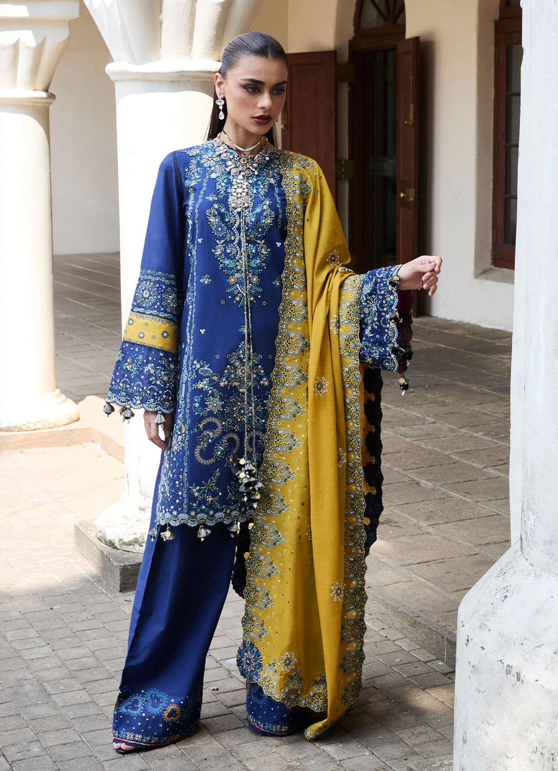 Hussain Rehar Luxury Lawn'25 - Riviera