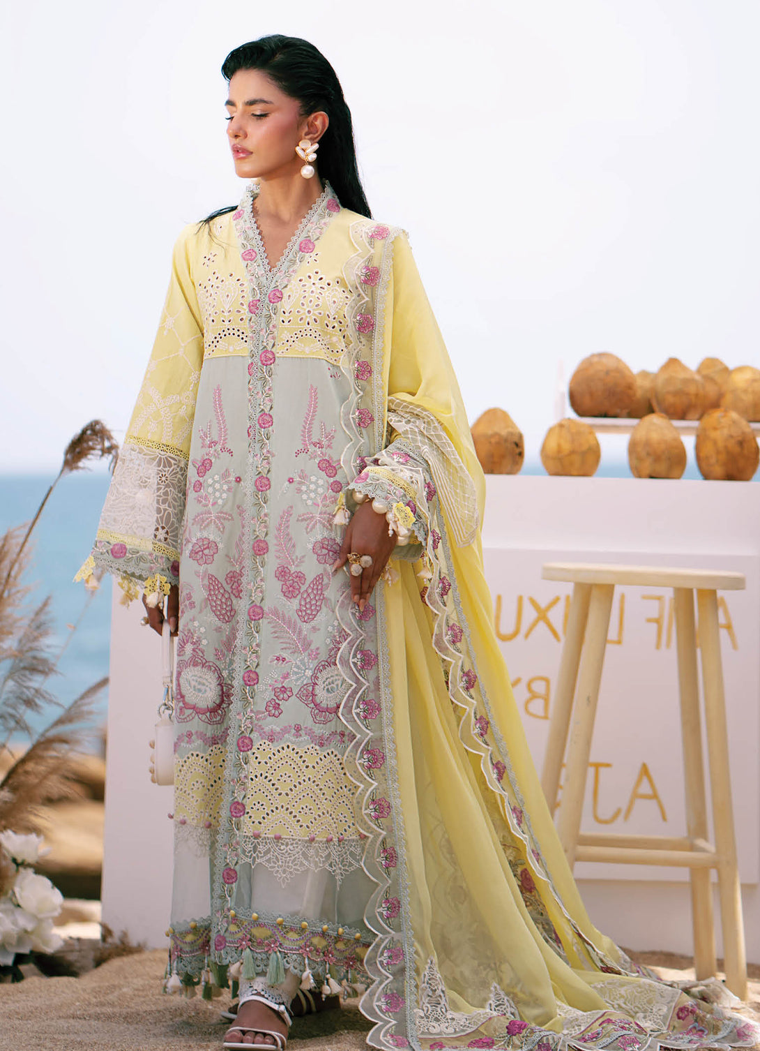 Ajr - Dastan Luxury Lawn'25 - ADL25#03 - Azure