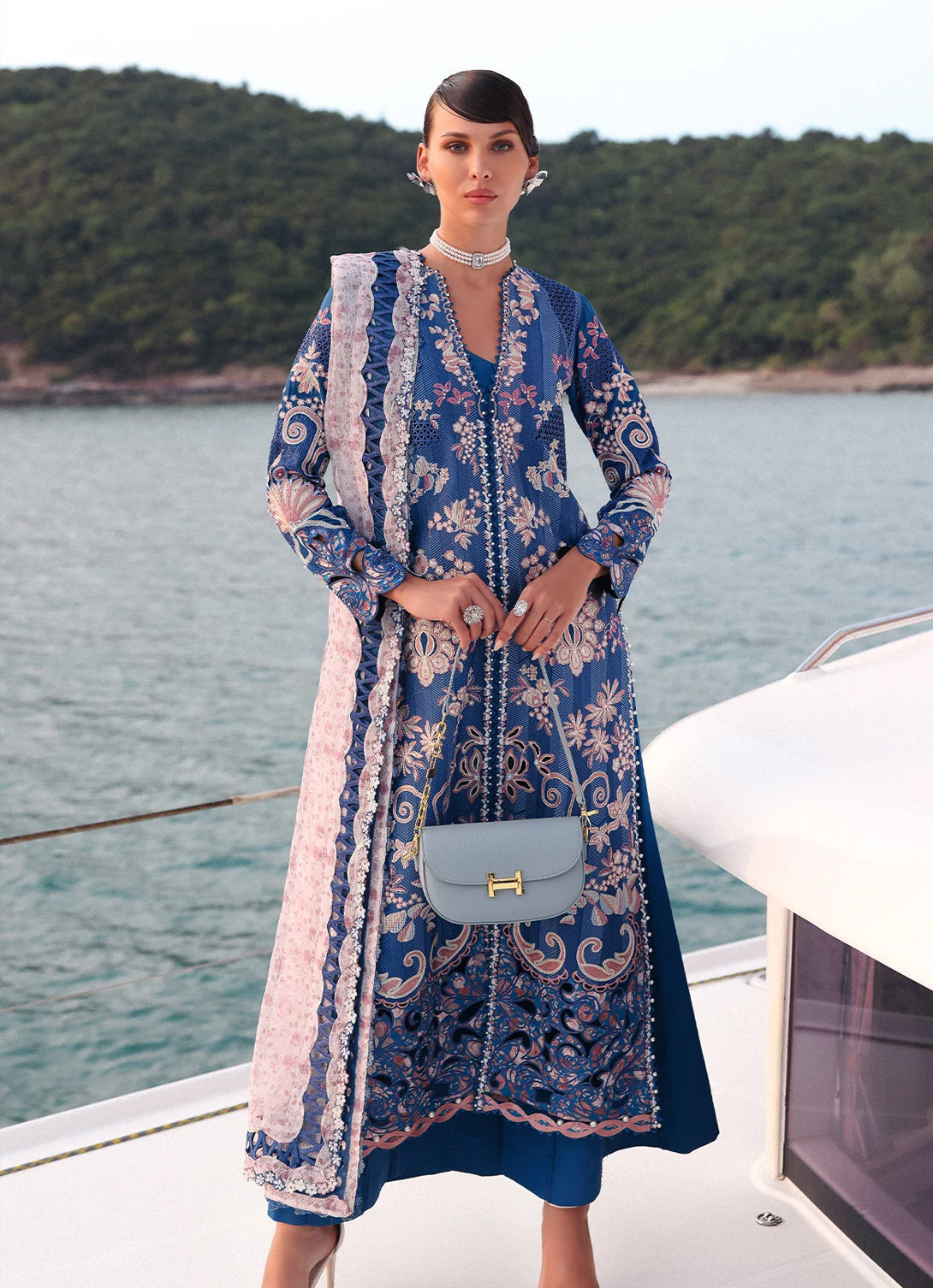 Afrozeh Luxury Summer Lawn'25 - Eclipse