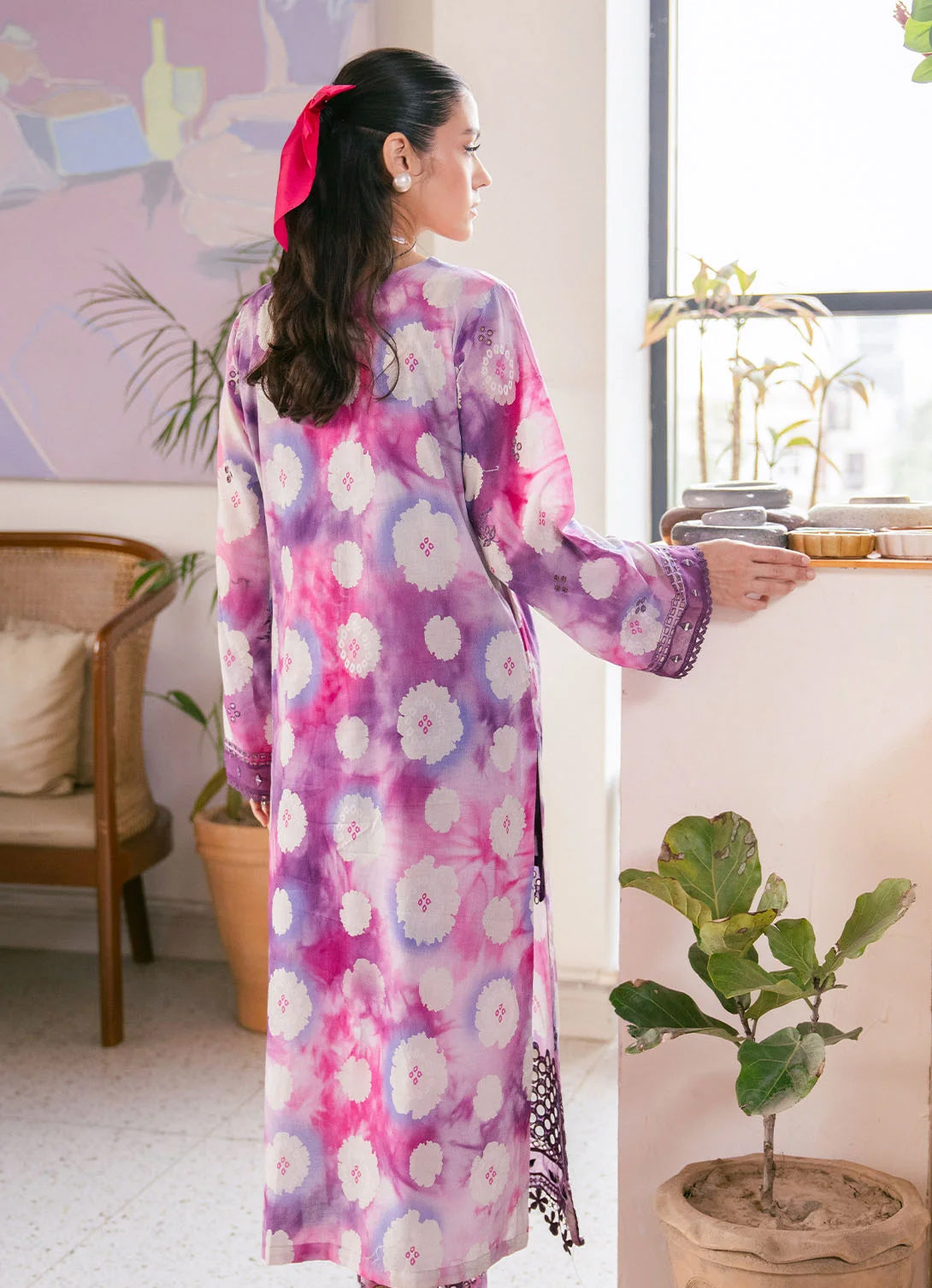 Nureh Ballerina Chikankari Lawn'25 - 2 pc - NU2-149S