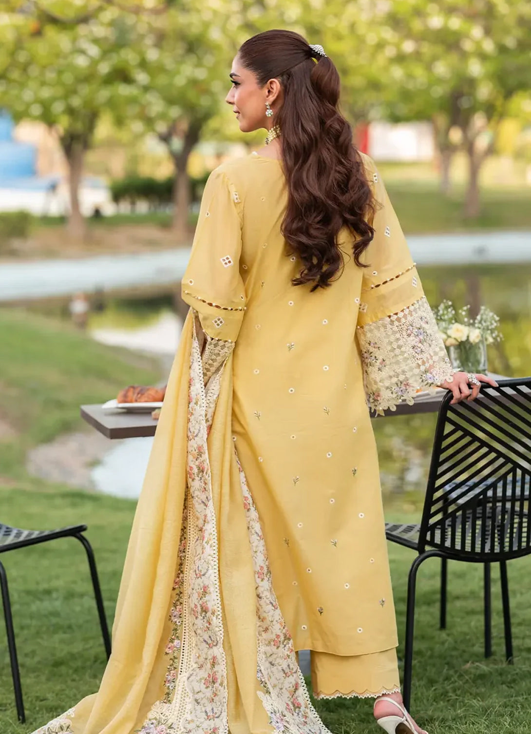 Elaf Luxury Lawn'25 Vol-2 ELH-4A DANDELION