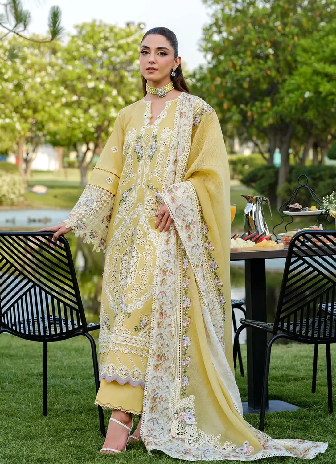 Elaf Luxury Lawn'25 Vol-2 ELH-4A DANDELION