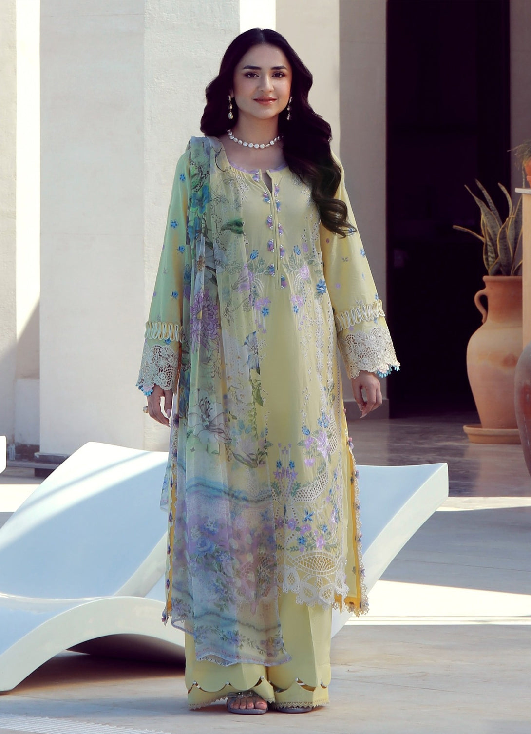Gulmina Luxury Lawn'25 - Daffodils