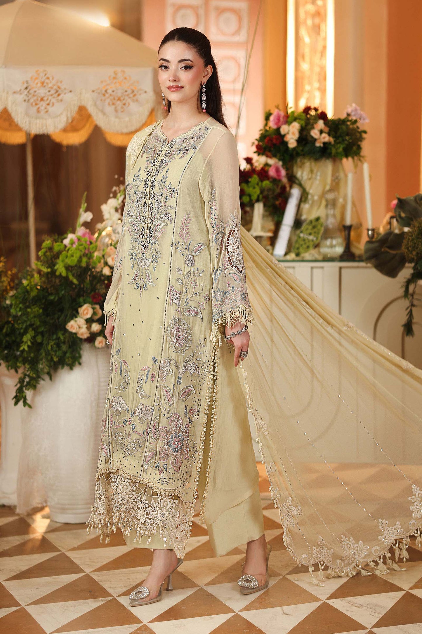Maria B Royale Tea Affair Chiffon’26-D8