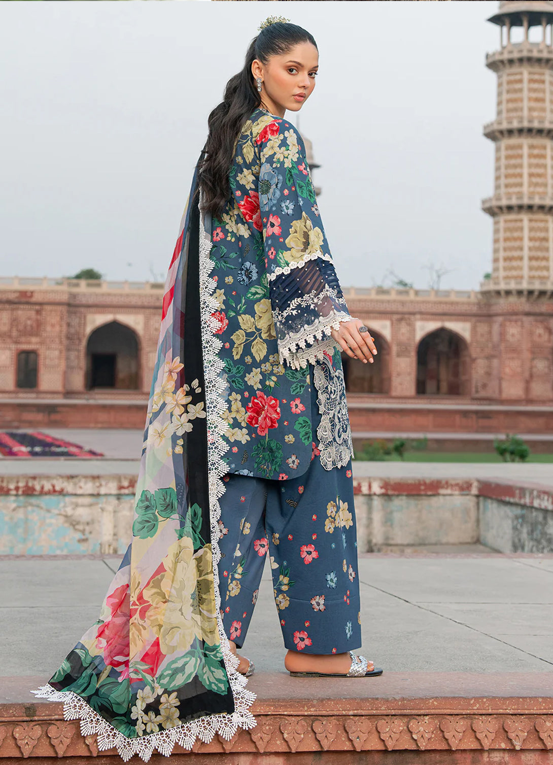 Bin Ilyas Naqsh Naaz Luxury Lawn '25 - 2081 - B