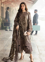 Maria B - Winter Luxe - Embroidered Velvet Suit | DL-1201