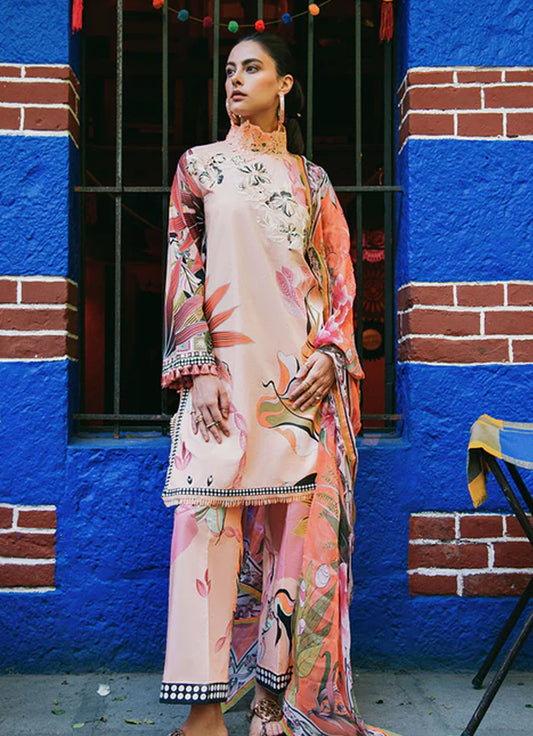 Mushq La Dolce Hemline Prints'25 Vol 2 - Peach Poppies