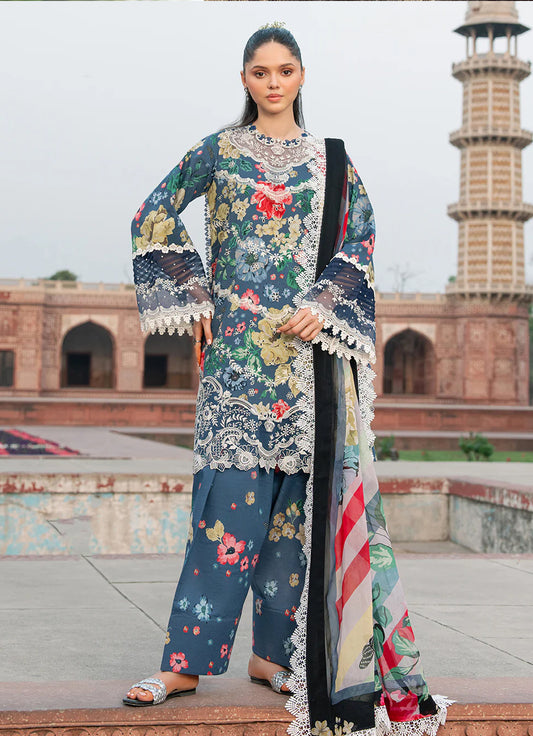 Bin Ilyas Naqsh Naaz Luxury Lawn '25 - 2081 - B