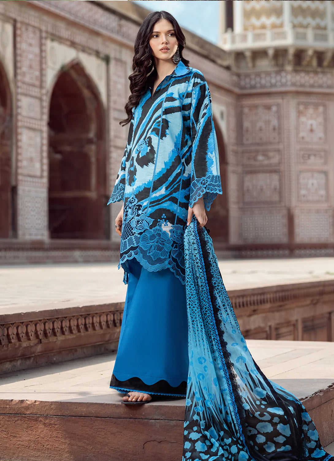 Bin Ilyas Naqsh Naaz Luxury Lawn '25 - 2086 - D