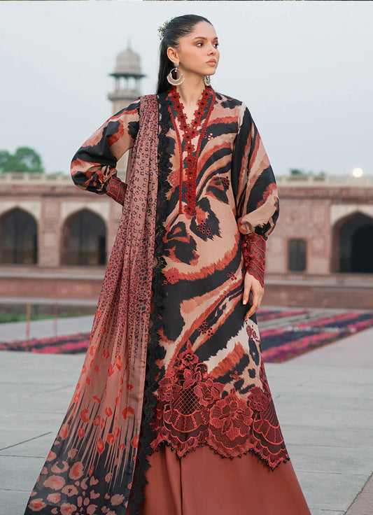 Bin Ilyas Naqsh Naaz Luxury Lawn '25 - 2086 - C