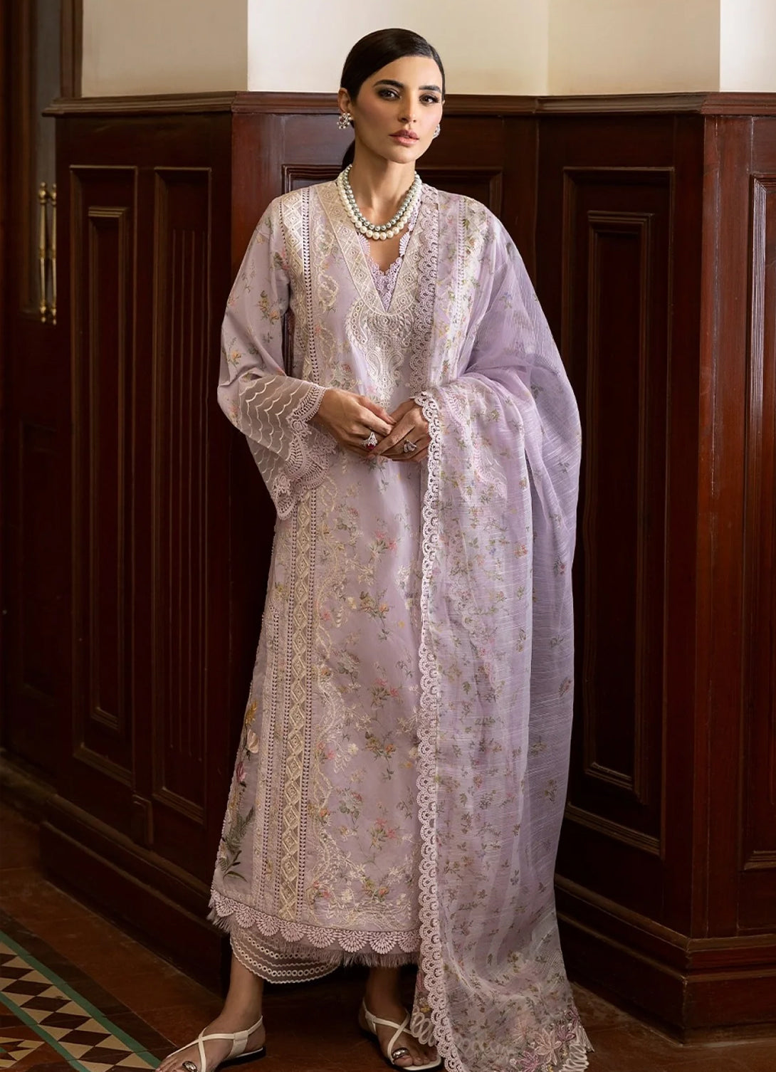 Saira Shakira Bloom  Eid  Lawn'25 - SSEL#8A - SWEET OPEL