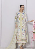 Qalamkar Q Prints Lawn'25 - EM-09 (А) HAZEL