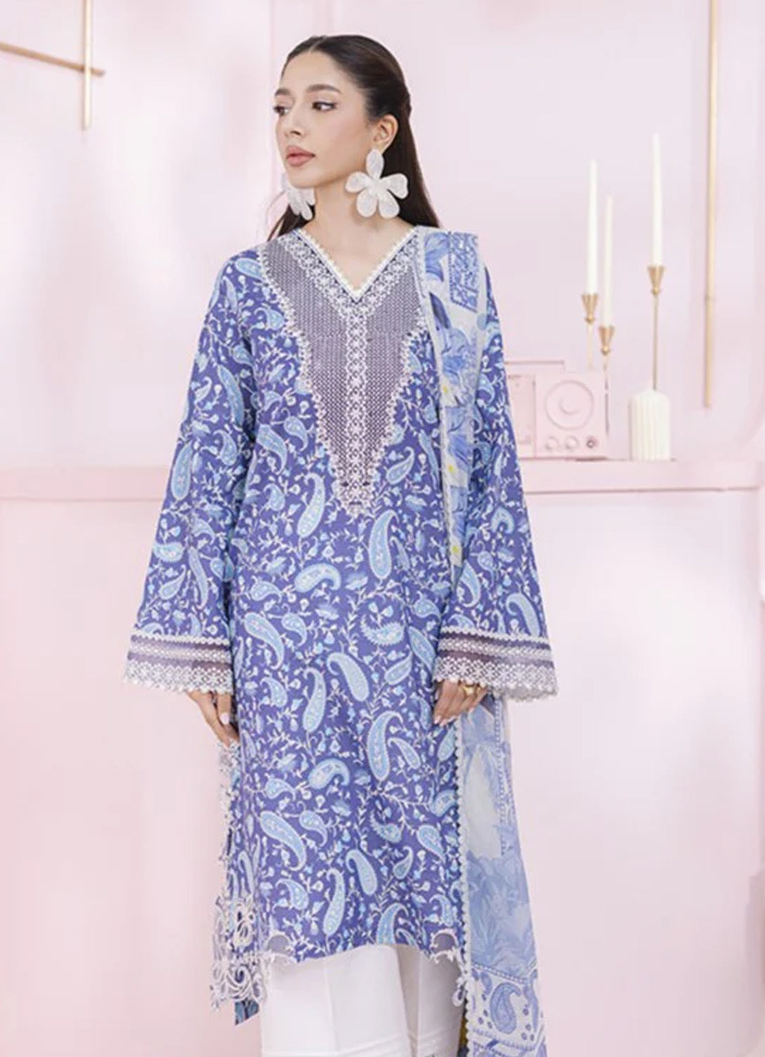 Qalamkar Q Prints Lawn'25 - EM-10 (A) RILEY