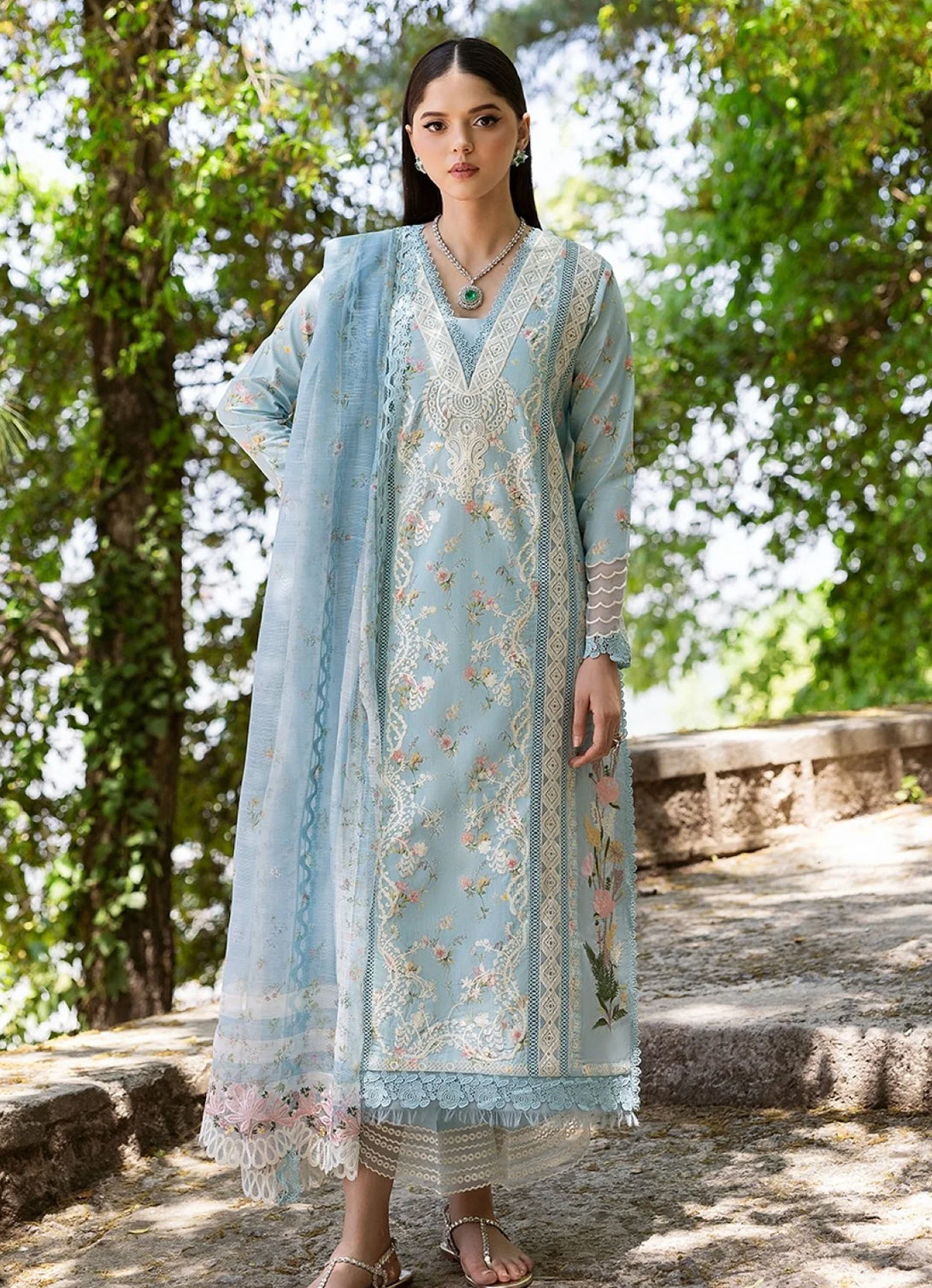 Saira Shakira Bloom  Eid  Lawn'25 - SSEL#8B - SWEET OPEL