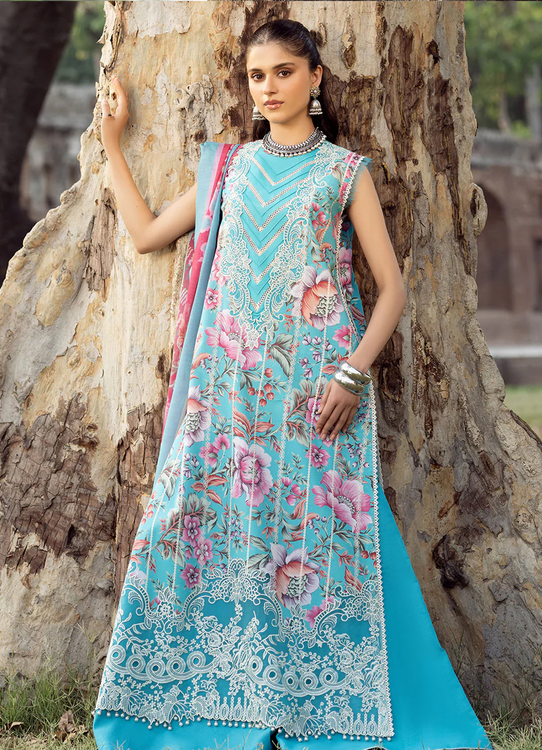 Bin Ilyas Naqsh Naaz Luxury Lawn '25 - 2085 - B