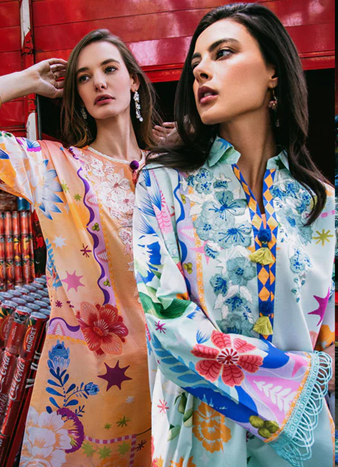 Mushq La Dolce Hemline Prints'25 Vol 2 - Flaming Roses
