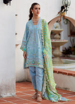 Farah Talib Aziz Luv Duv Lawn’26-Sienna Sky Blue