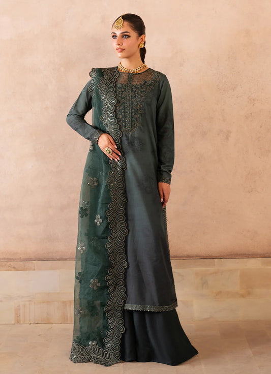 Iznik - Embroidered Raw Silk - UE-324