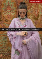 Crimson Tasawar Lawn'25 - MIRROR GARDEN - D3B