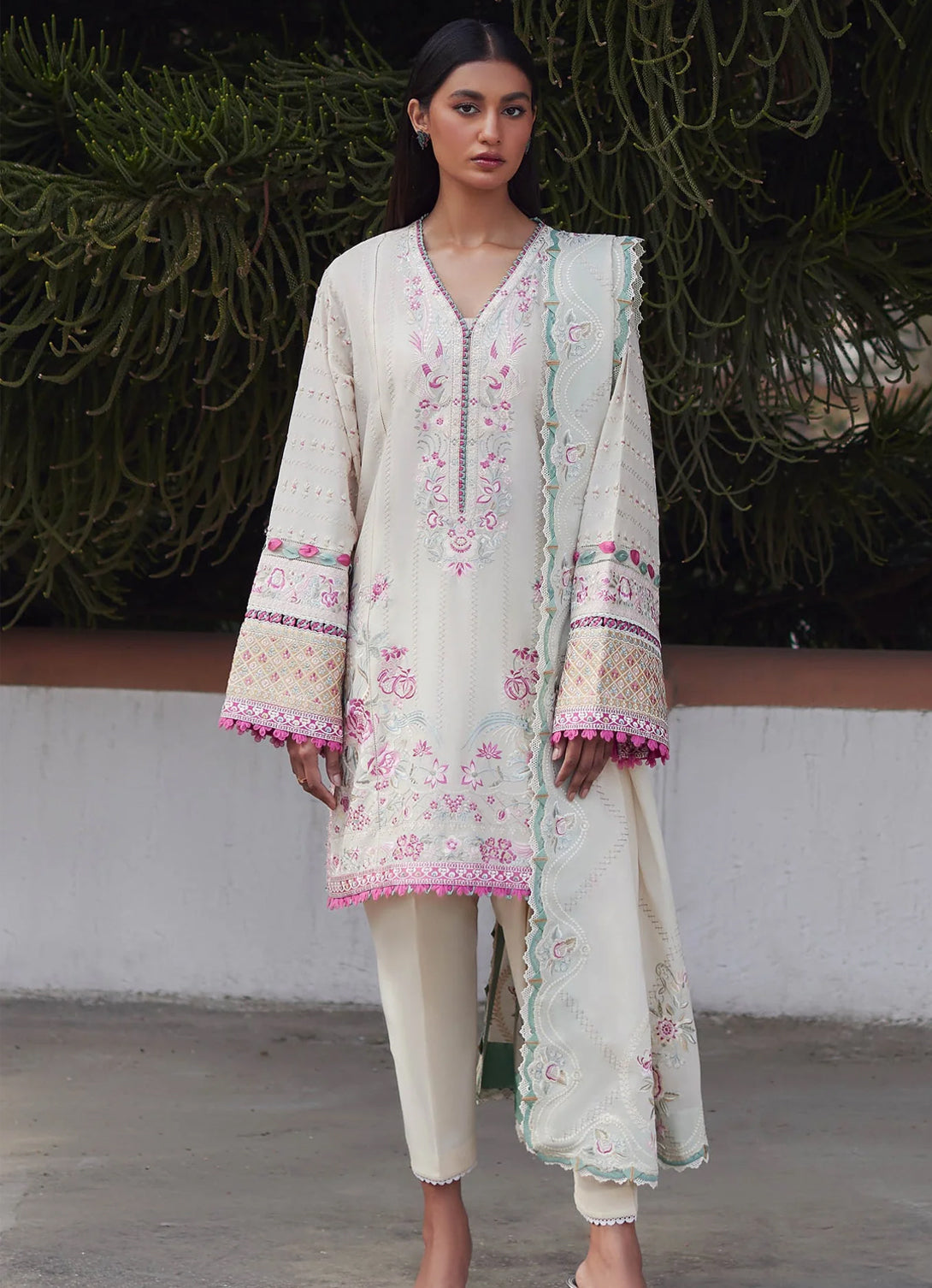 ELAN Embroidered Luxury Lawn - 10B AIRA