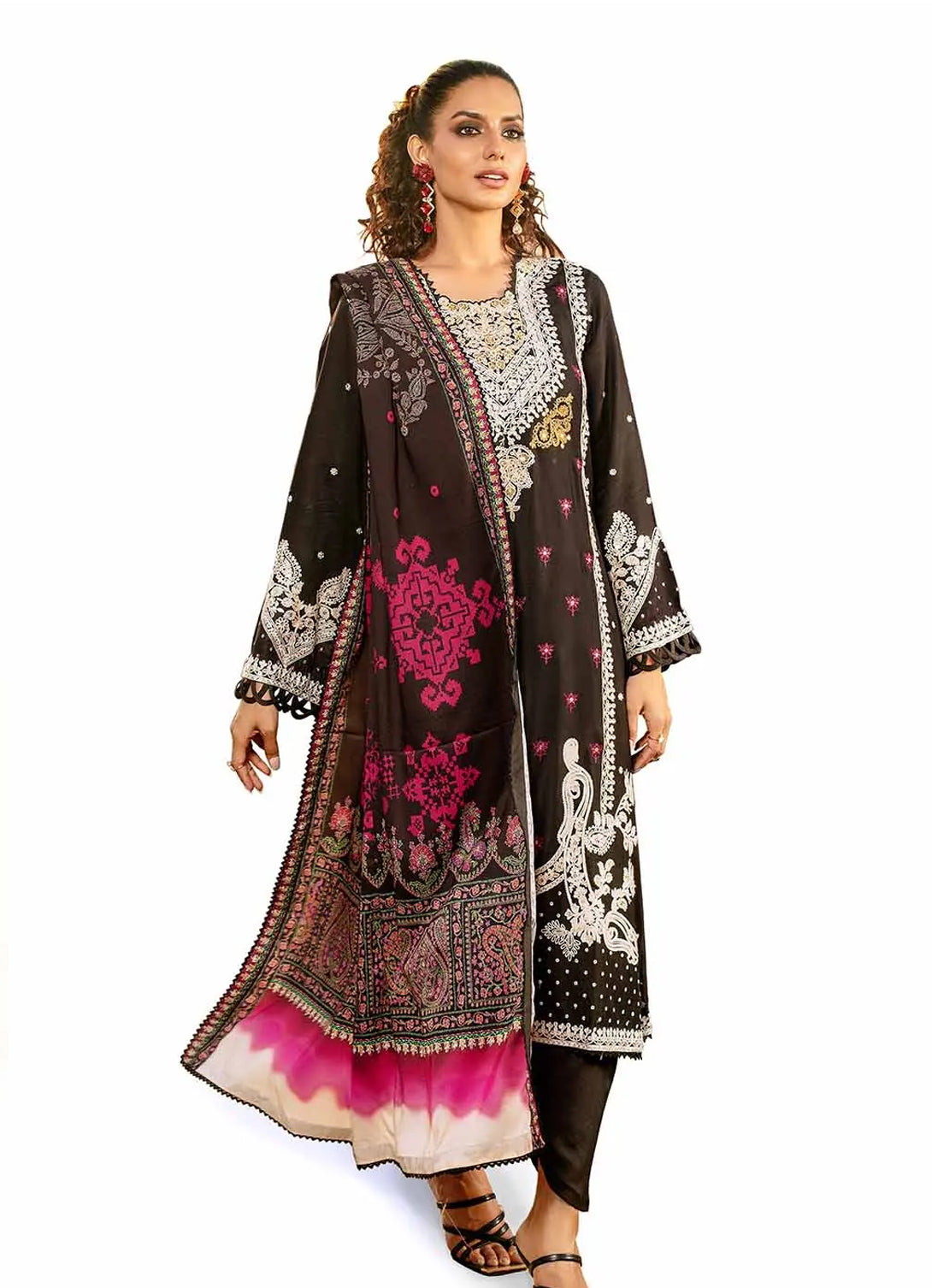 Gul Ahmed - Embroidered Cotail - 3PC - CV-32010