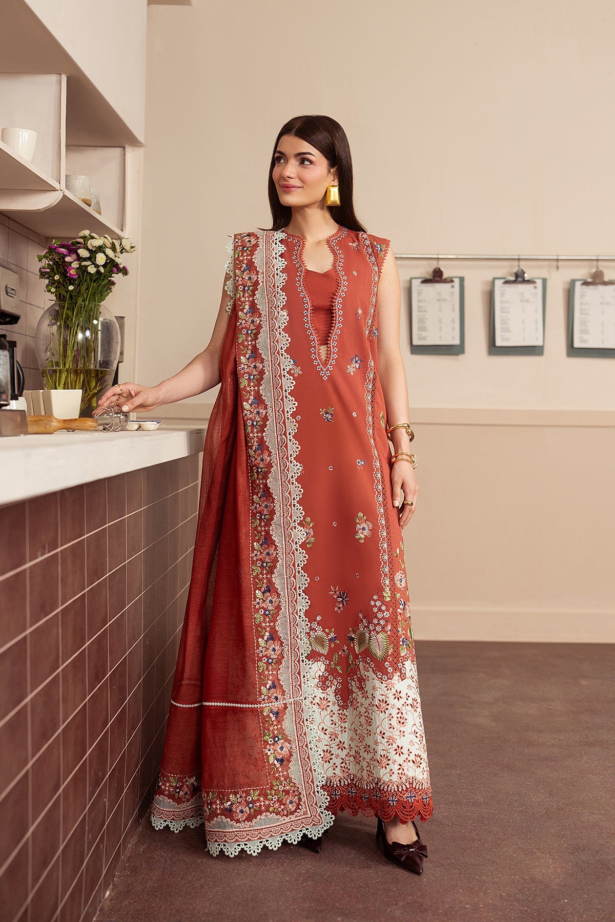 Ayzel Brewed Luxury Lawn’26-Toffee