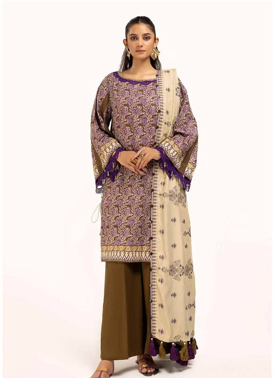 Gul Ahmed - Embroidered Cotail - 3PC - CV-42009