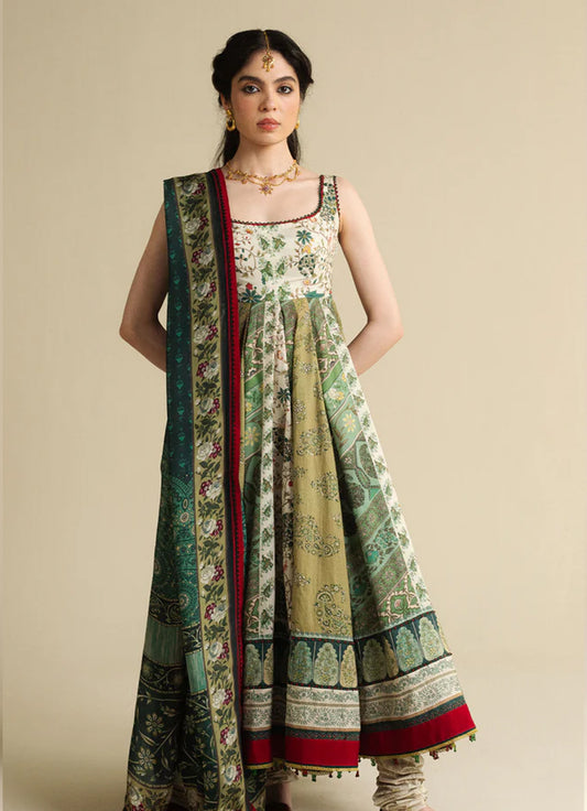 Zara Shahjahan Anarkali Lawn'25 - Saawan-D2