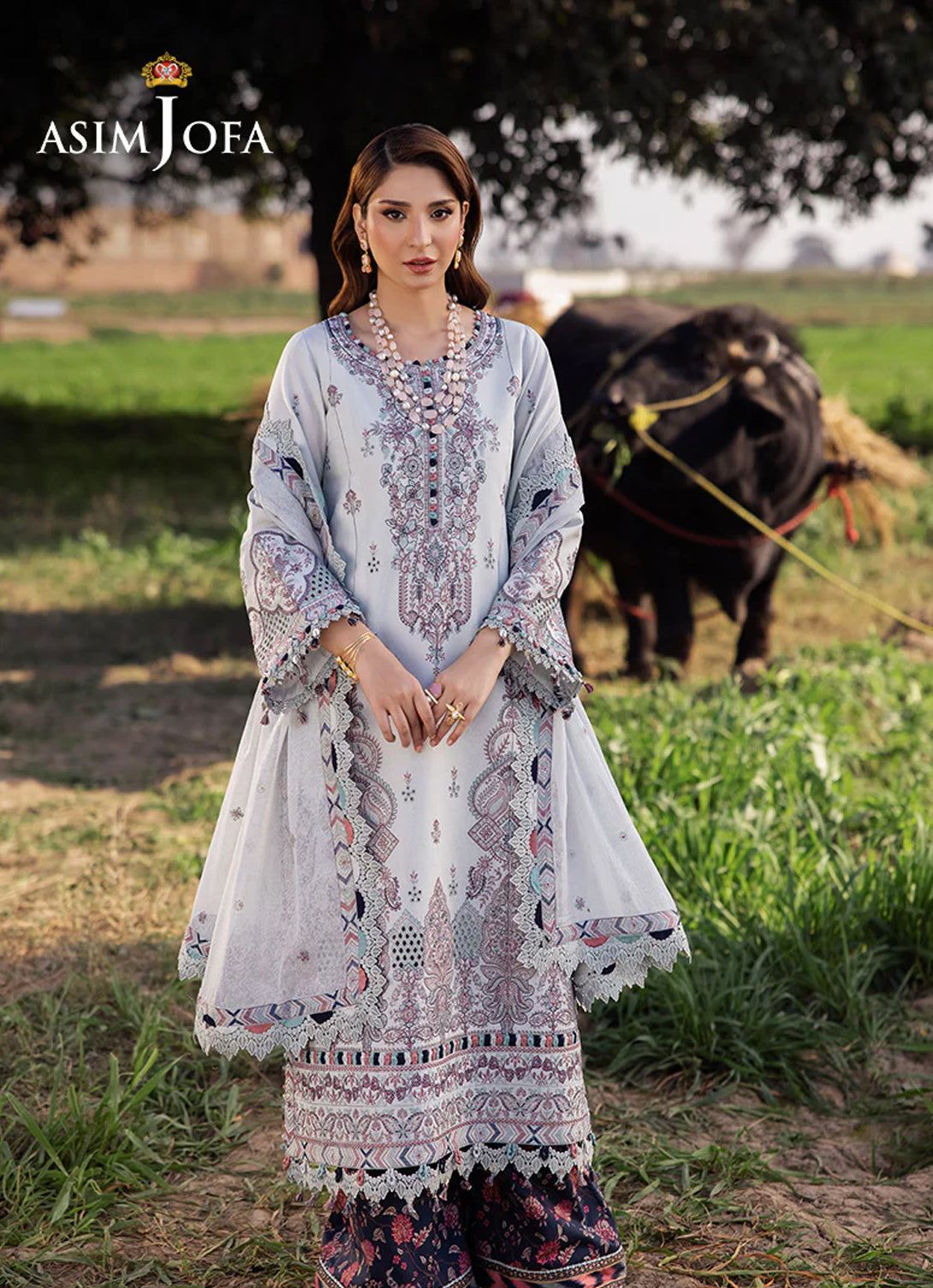 Asim Jofa Luxury Emb Lawn'25 - AJELL-10