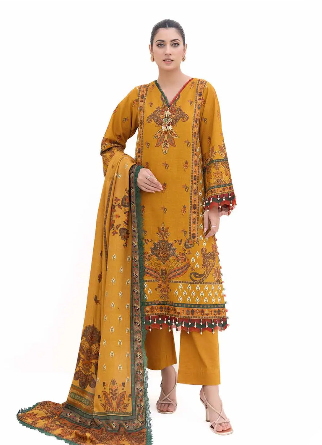 Gul Ahmed - Printed Khaddar - 3PC - AP-42037