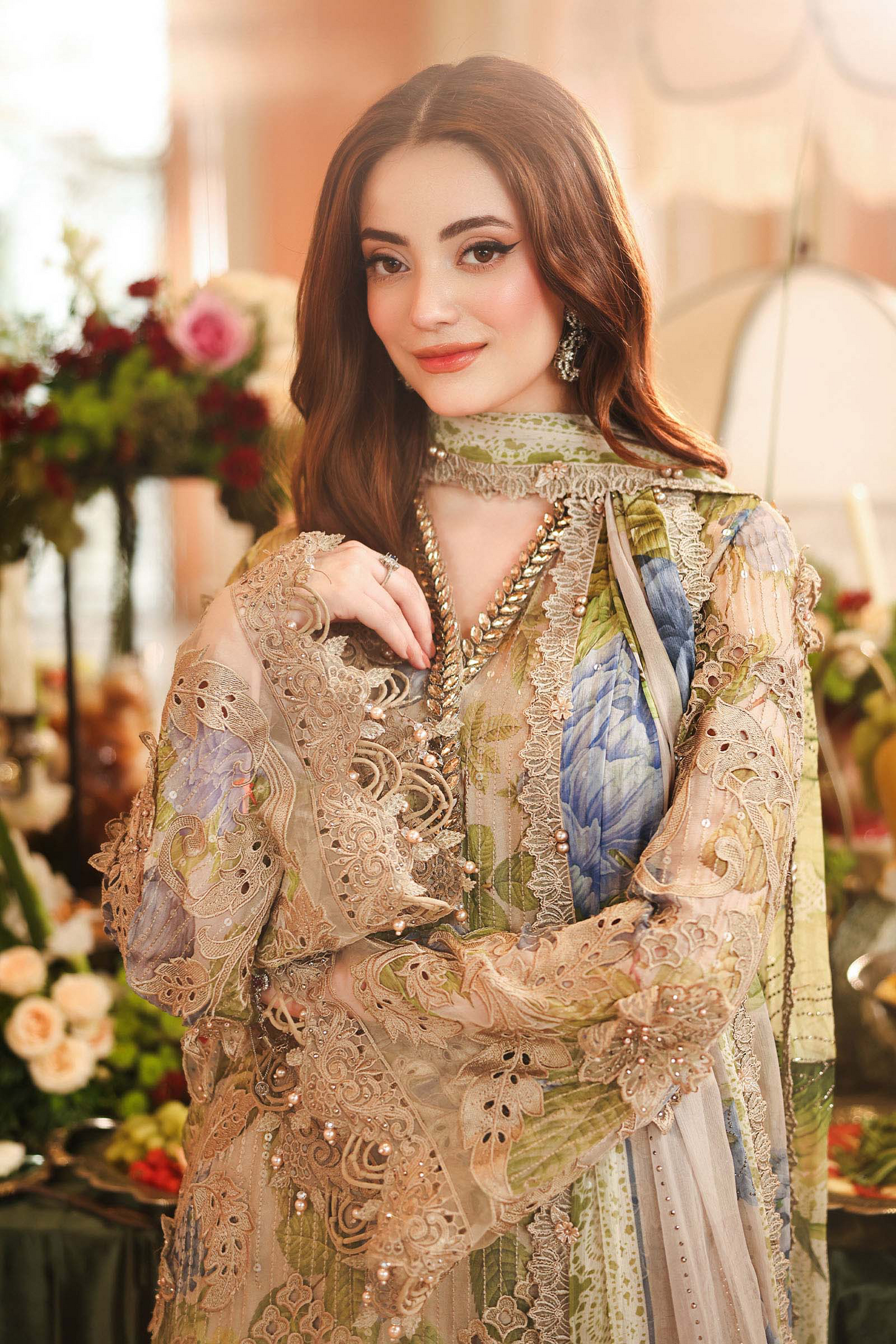Maria B Royale Tea Affair Chiffon’26-D3