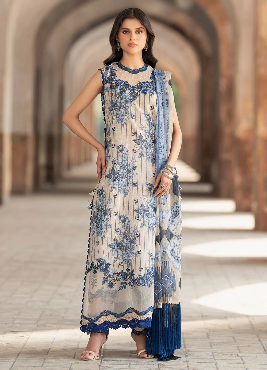Bin Ilyas Naqsh Naaz Luxury Lawn '25 - 2087 - A