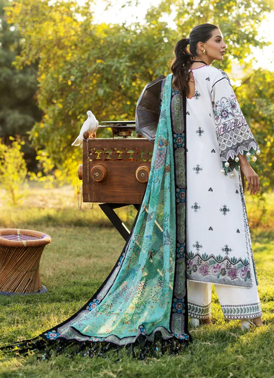 Sadaf Fawad Khan Luxury Lawn '25 Vol 1 - PALM ISLAND - B