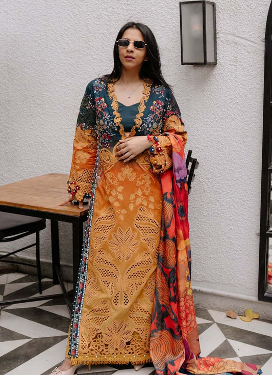 Afrozeh Luxury Summer Lawn'25 - Halcy