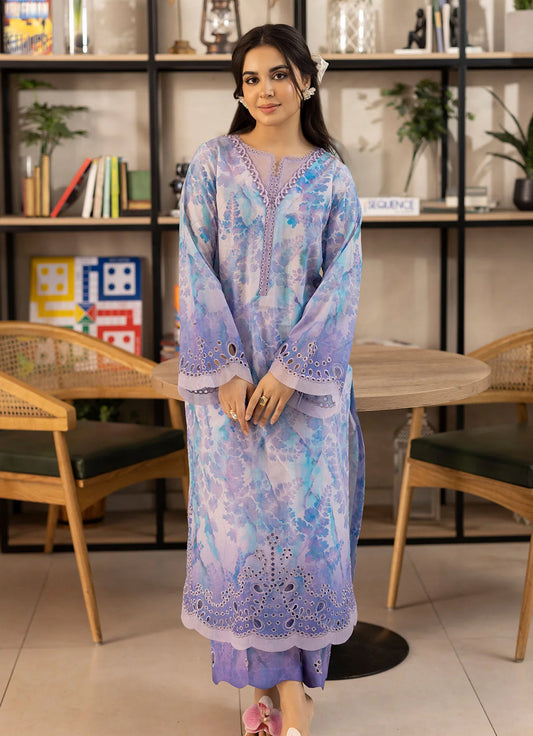 Nureh Ballerina Emb Printed Chikankari Lawn'25 2 Pc - NU2-170