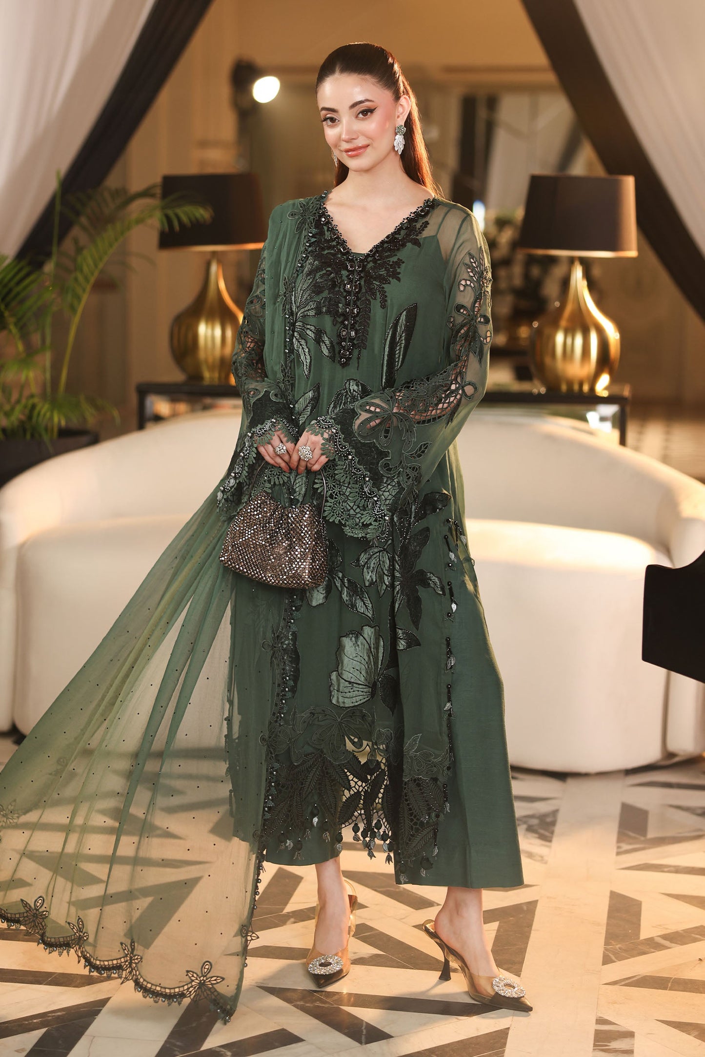 Maria B Royale Tea Affair Chiffon’26-D7