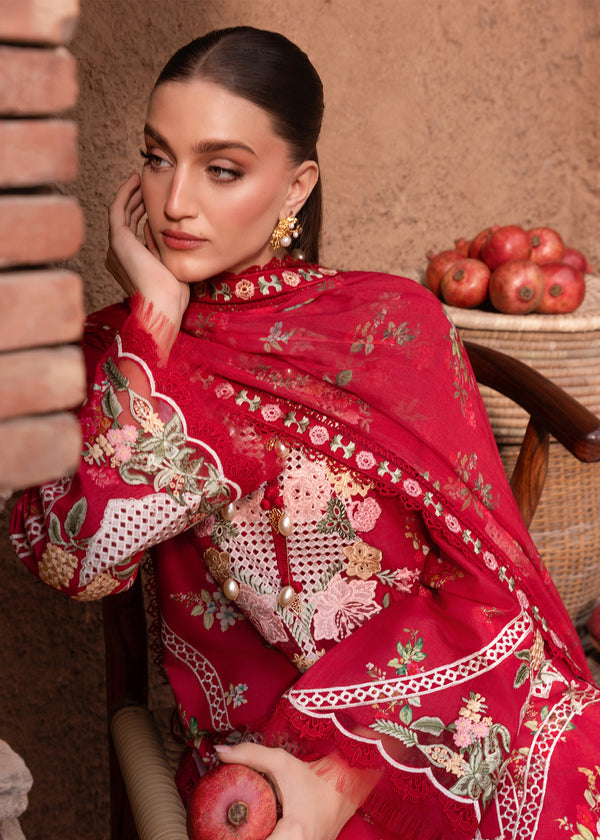 Saira Shakira Breeze Luxury Lawn’26-Rose-6A
