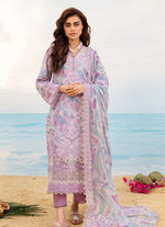 Nureh Gardenia Emb Printed Lawn'25 - NSG-192