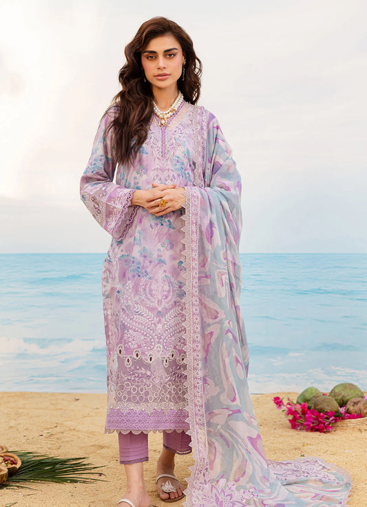 Nureh Gardenia Emb Printed Lawn'25 - NSG-192