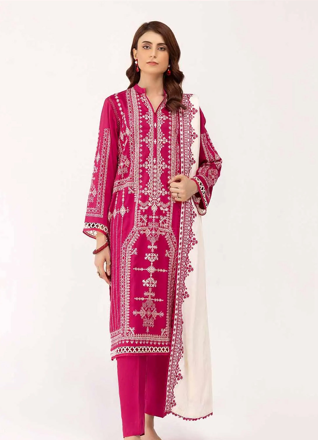 Gul Ahmed - Embroidered Cotail - 3PC - CV-42013