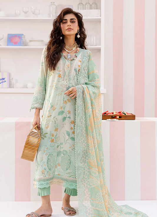 Nureh Gardenia Emb Printed Lawn'25 - NSG-191