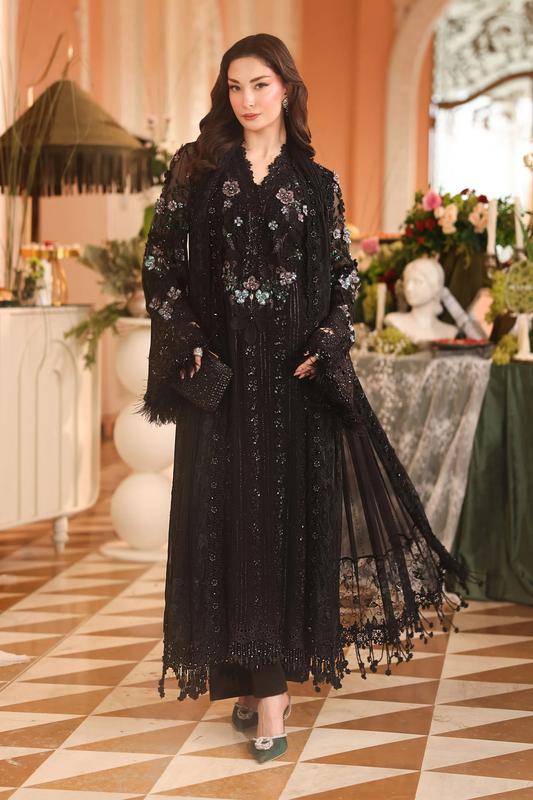 Maria B Royale Tea Chiffon’26-D4