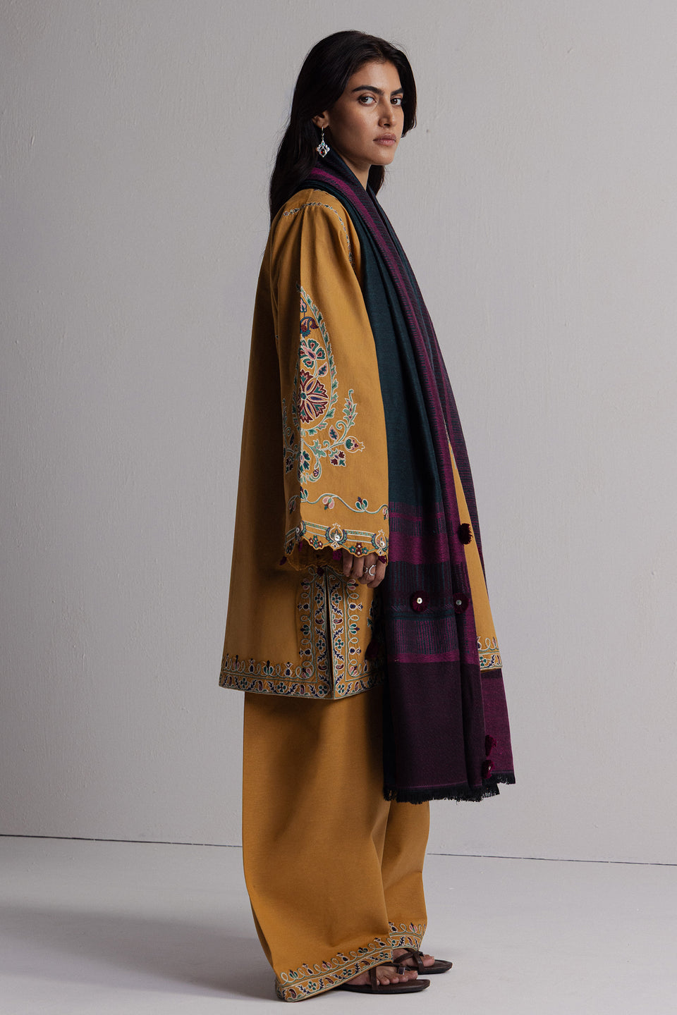 Coco by Zara Shahjahan Winter’26-Ochre-2A