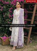 Crimson Tasawar Lawn'25 - LAVENDER FALL - D5B