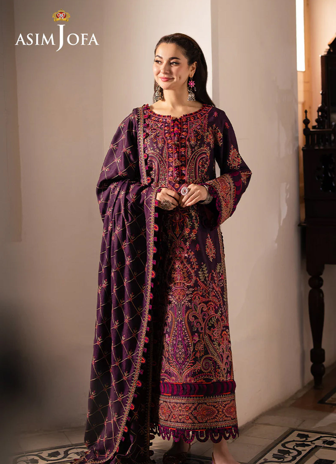 Asim Jofa - Pashmina Winter Collection - AJKI-02