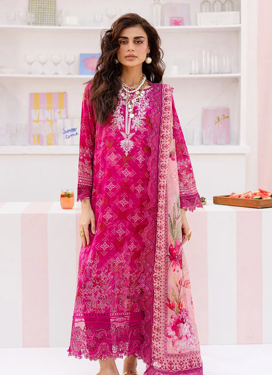 Nureh Gardenia Emb Printed Lawn'25 - NSG-189