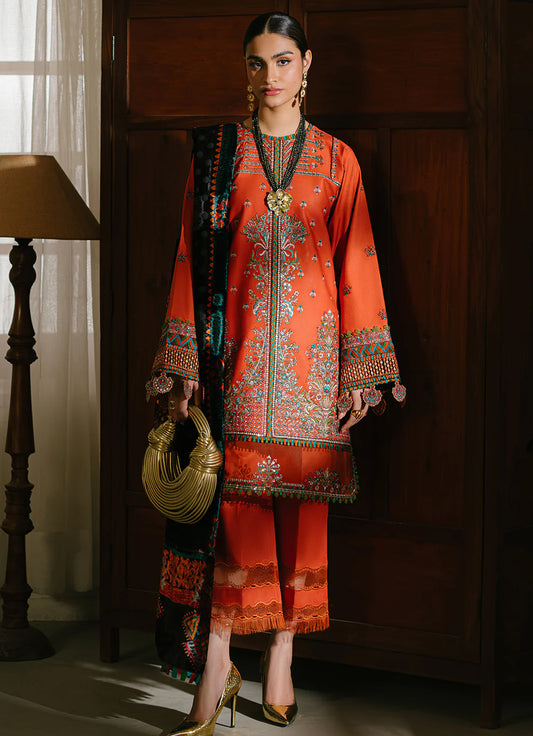 Bin Ilyas - Olivia Embroidered Winter - 525 - B | 3 PC Kotrai