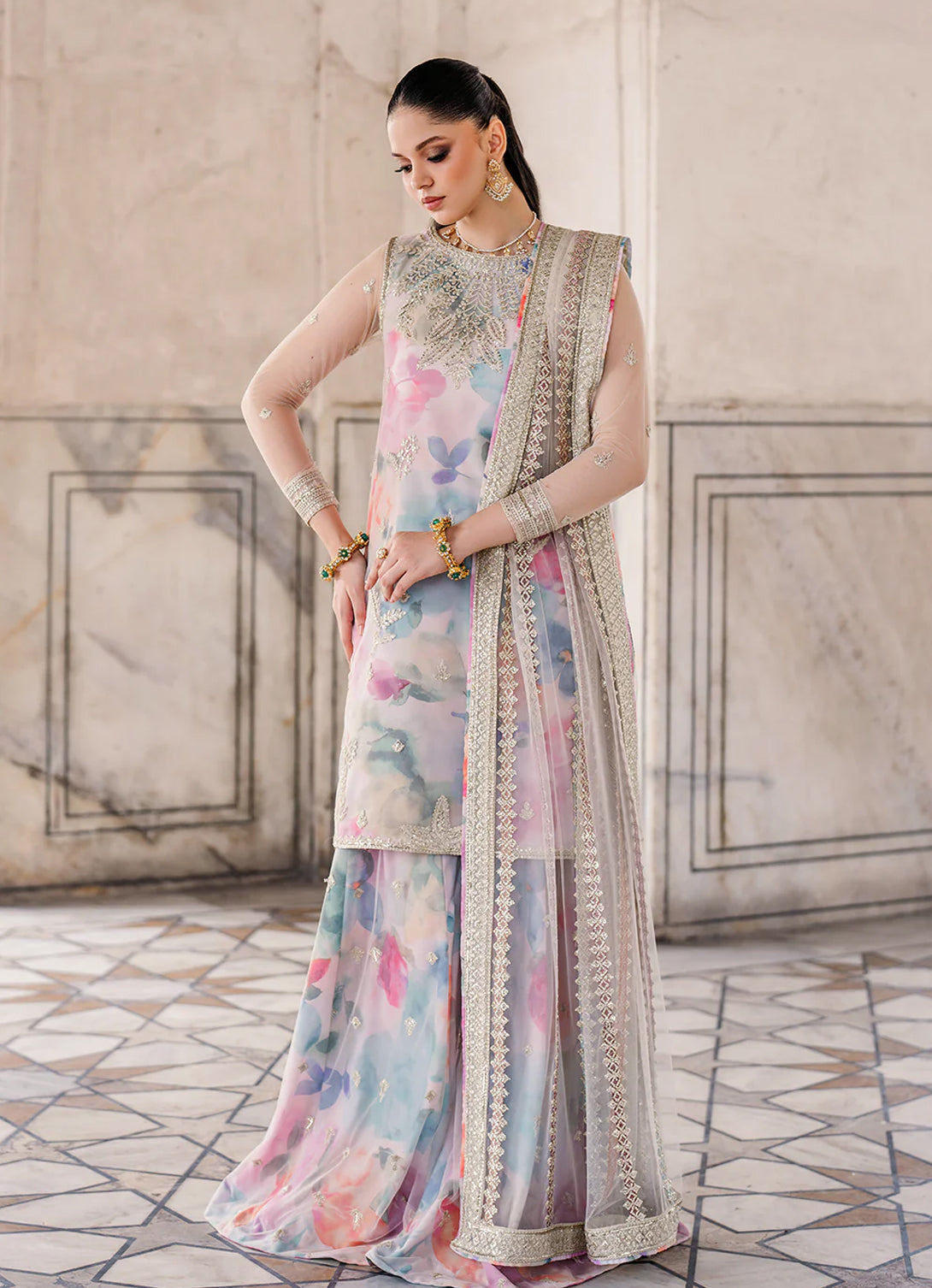 Iznik - Printed Georgette - UE-312