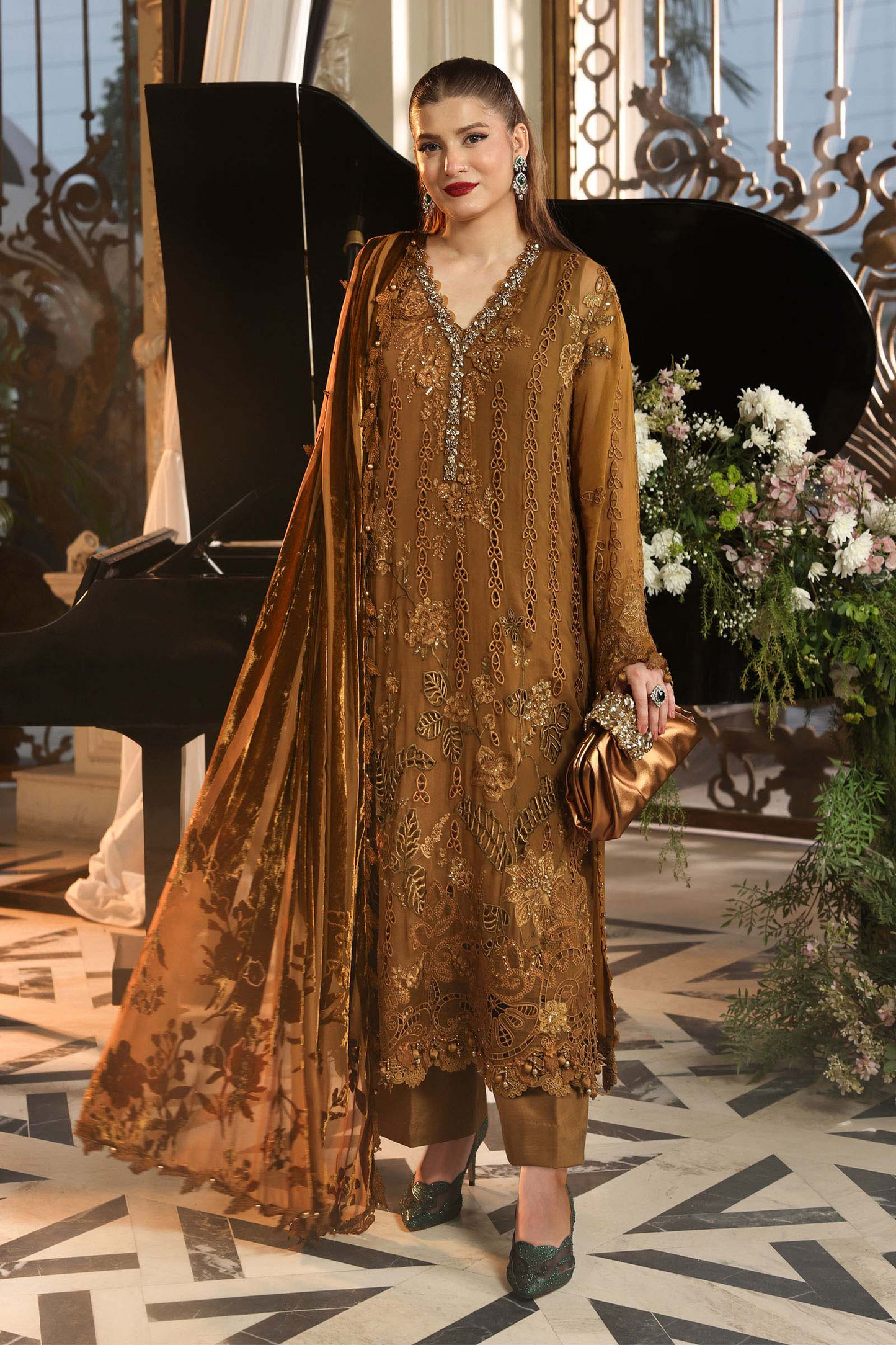 Maria B Royale Tea Affair Chiffon’26-D5